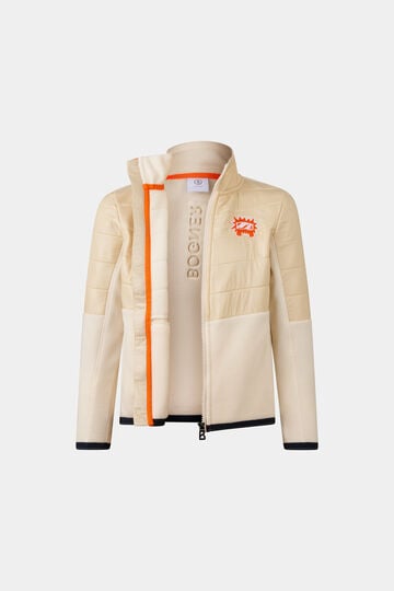 Veste hybride midlayer pour enfants Anton Crème Veste hybride midlayer pour enfants Anton Crème