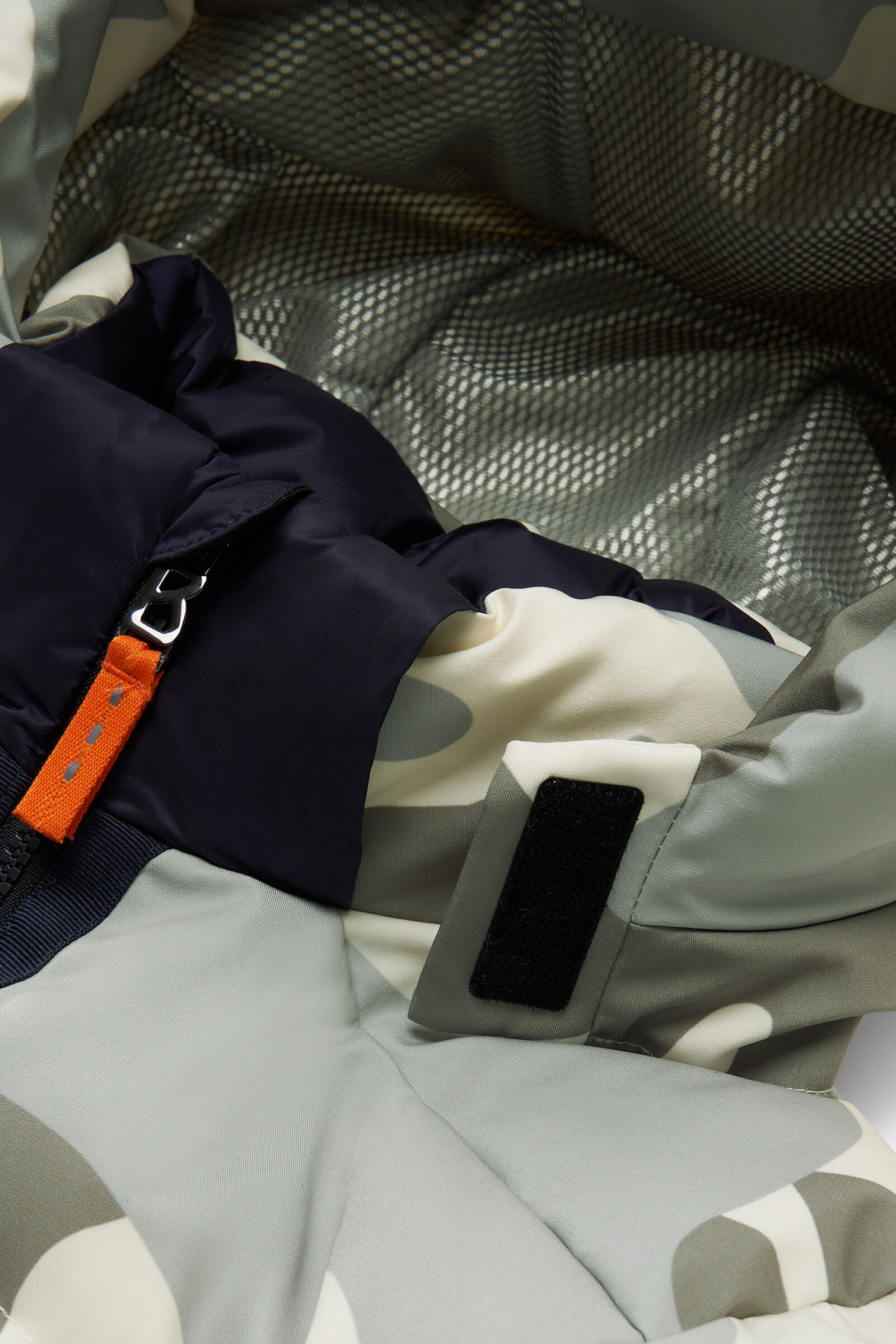 Kids ski jacket Pablo Sand/Khaki/Navy