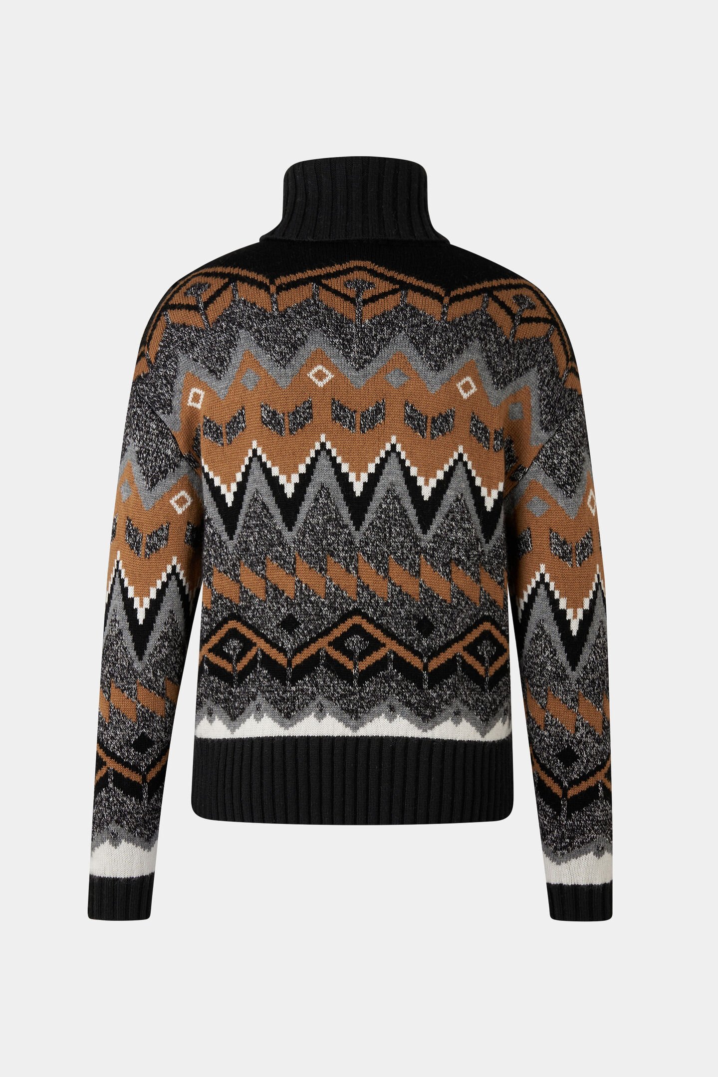 Norweger-Pullover Raegan Schwarz/Grau/Hazel