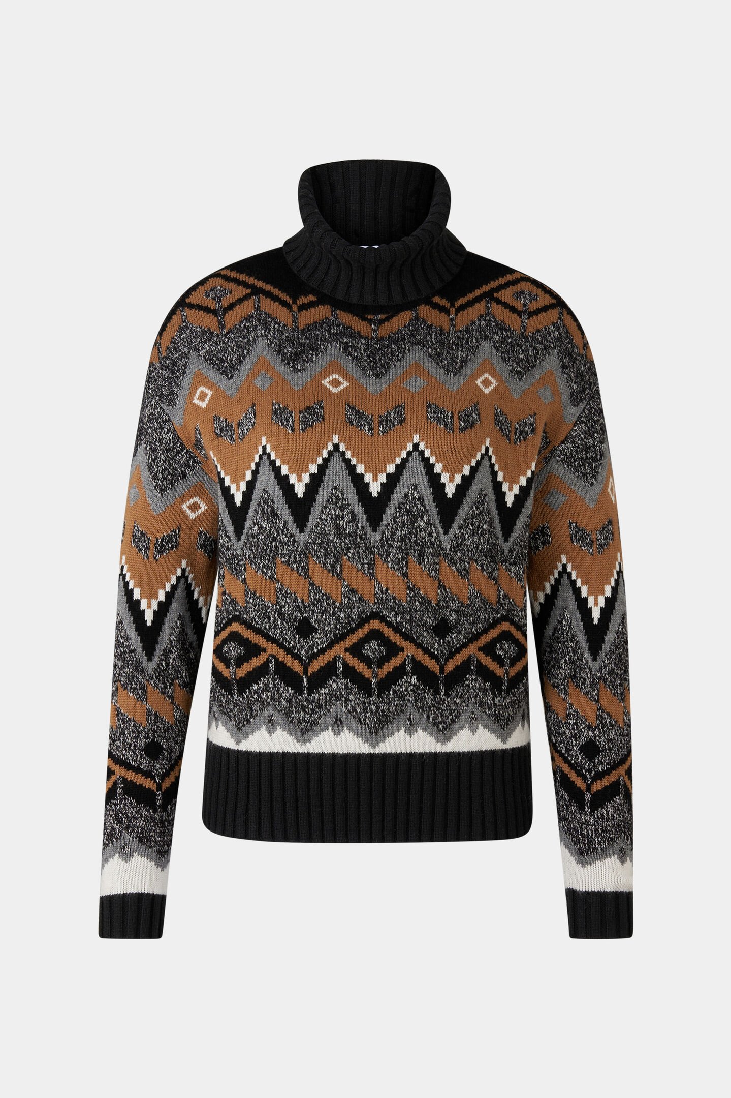 Norweger-Pullover Raegan Schwarz/Grau/Hazel