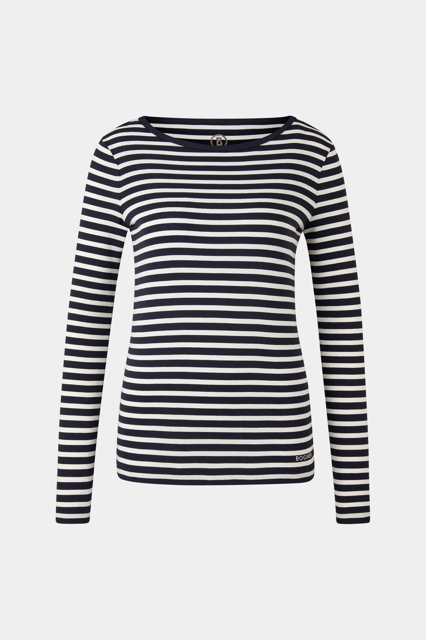 Longsleeve Louna Dunkelblau/Weiß