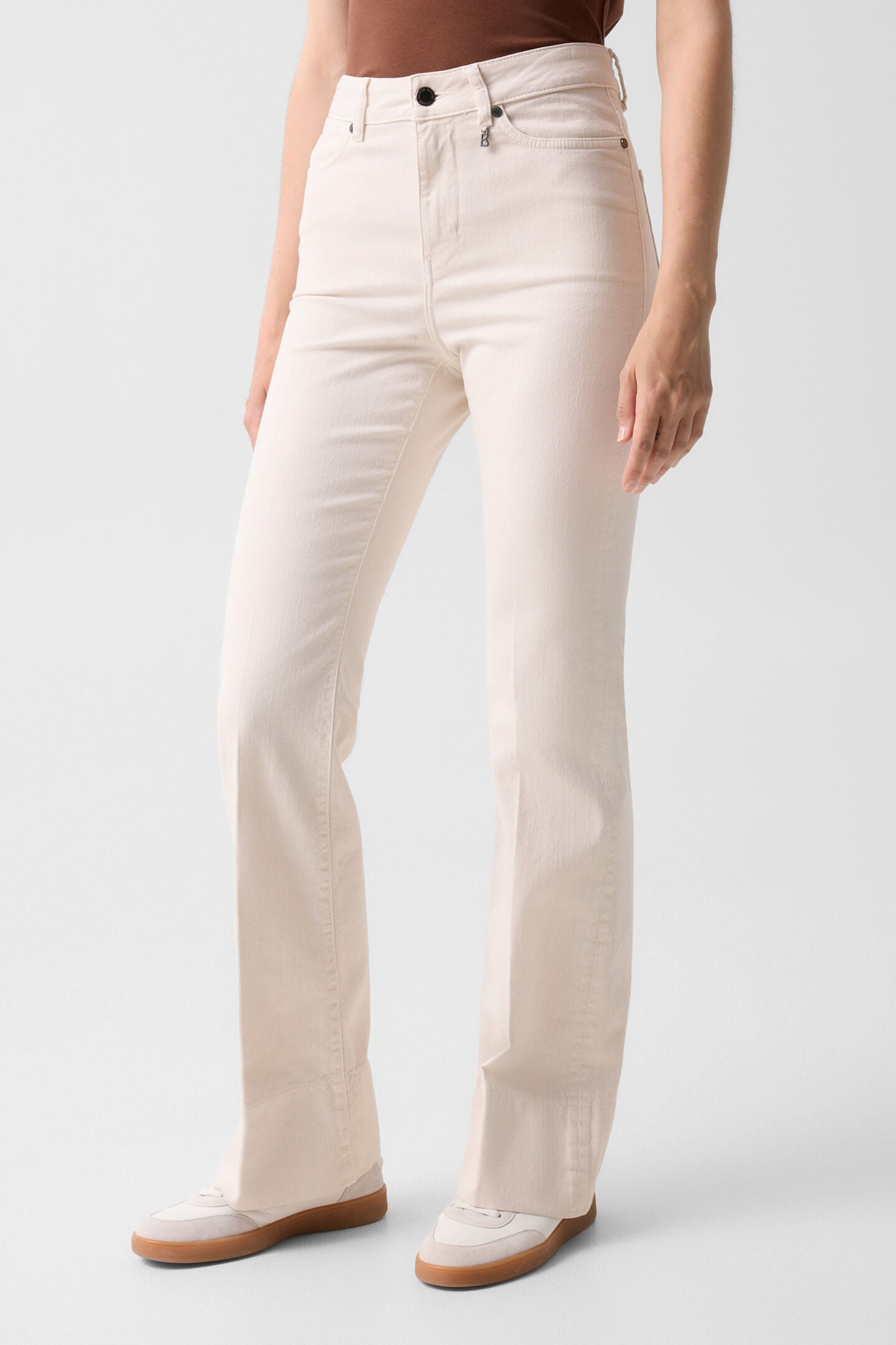 Flared fit jeans Devin Cream