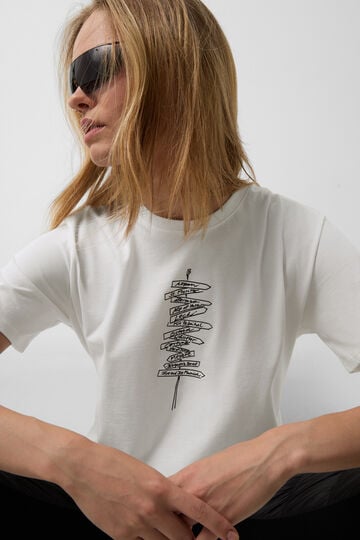 T-Shirt Lotte Weiß/Schwarz T-Shirt Lotte Weiß/Schwarz