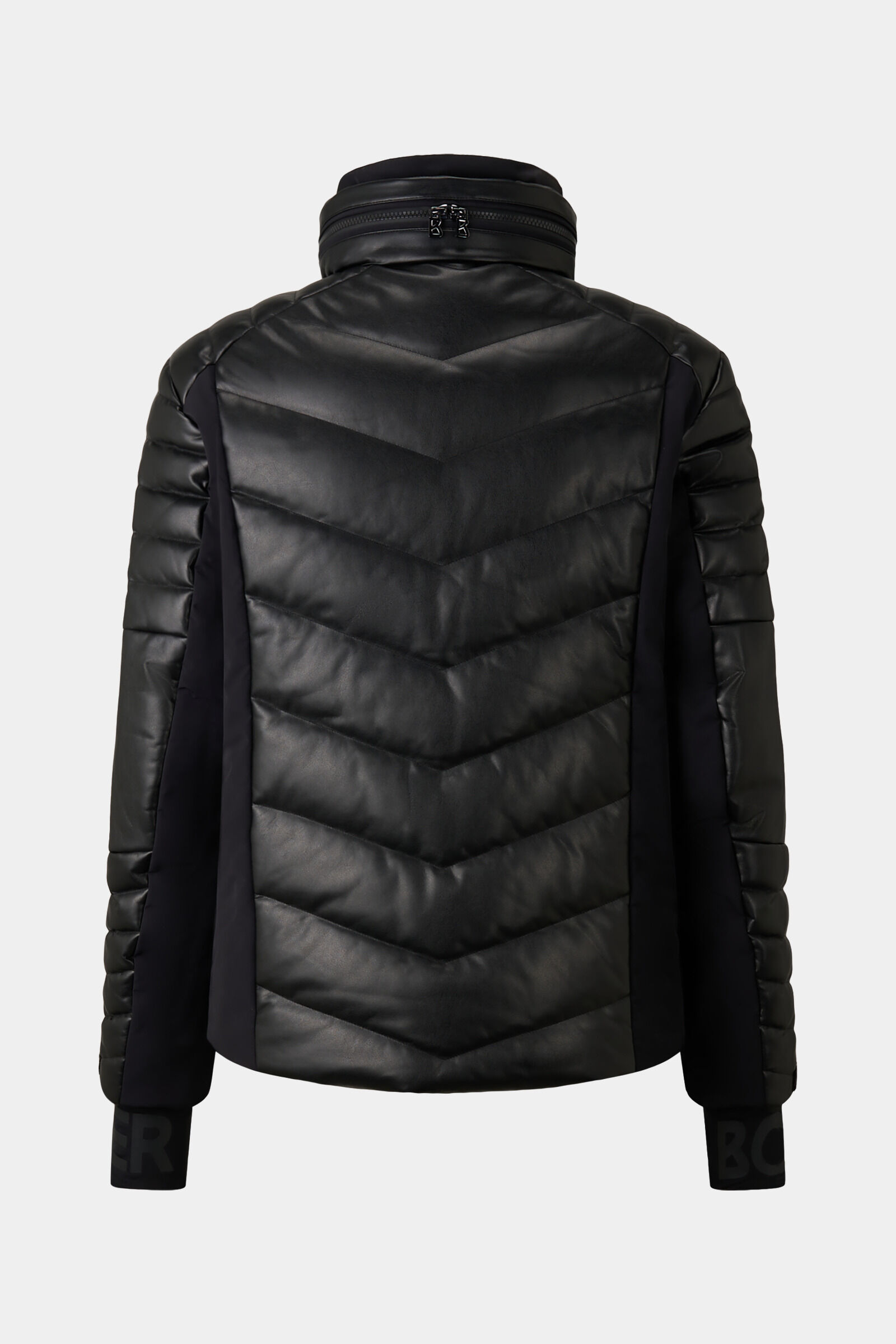 Leather ski jacket top