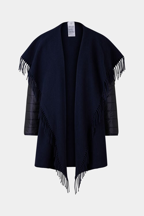 Poncho North Navy-Blau