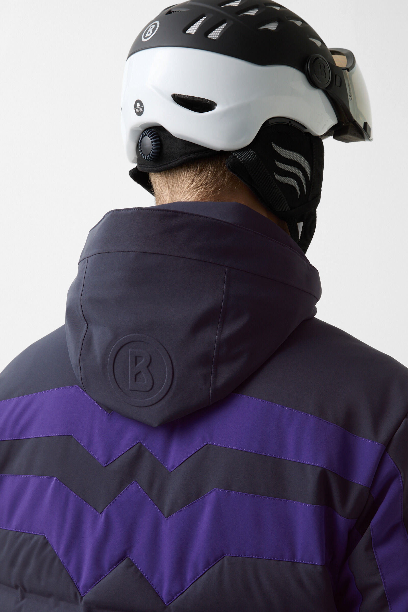 Feliks down ski jacket Navy blue/purple