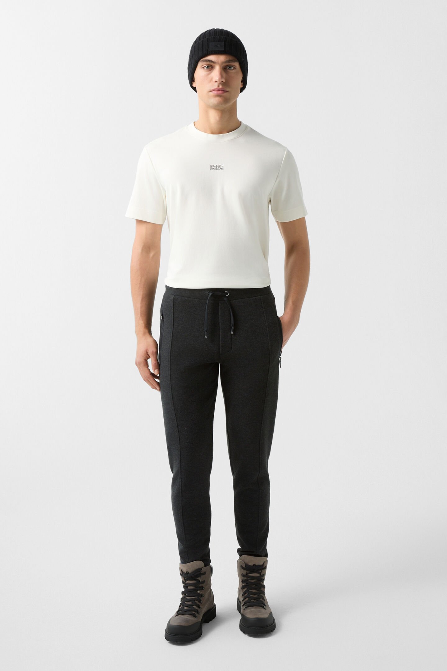 Bono flannel jogging trousers Anthracite