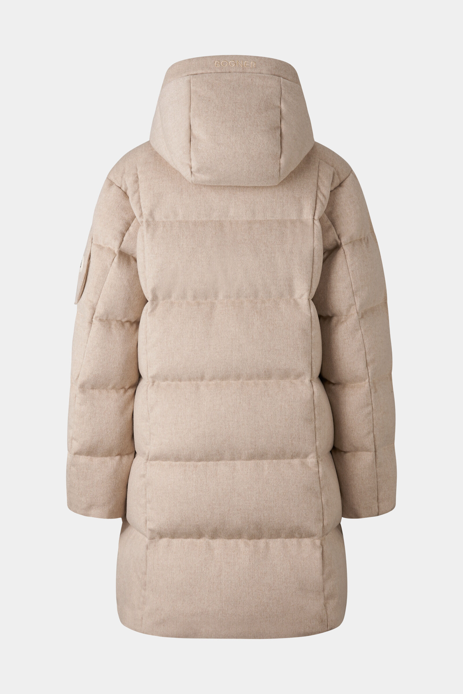 Bogner Fanja Cashmere and Down Coat Women Beige 6 S