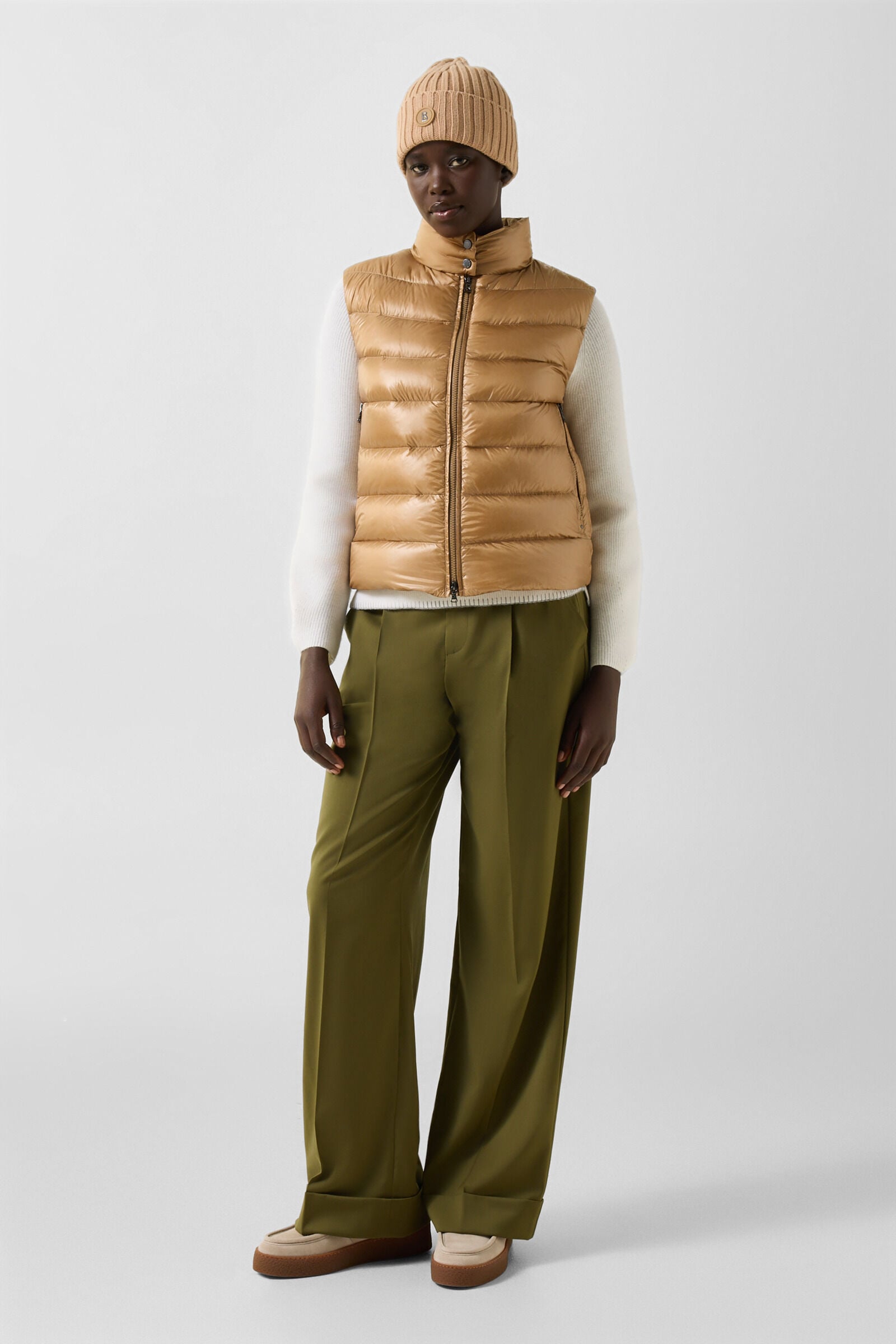 Leichtdaunenweste Milly Camel