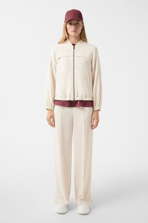 Sheila crêpe blouson Cream Sheila crêpe blouson Cream