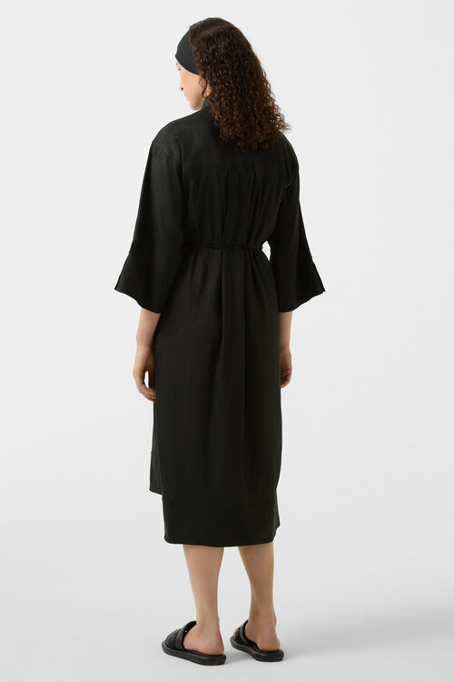 Hemdblusenkleid Reika Schwarz