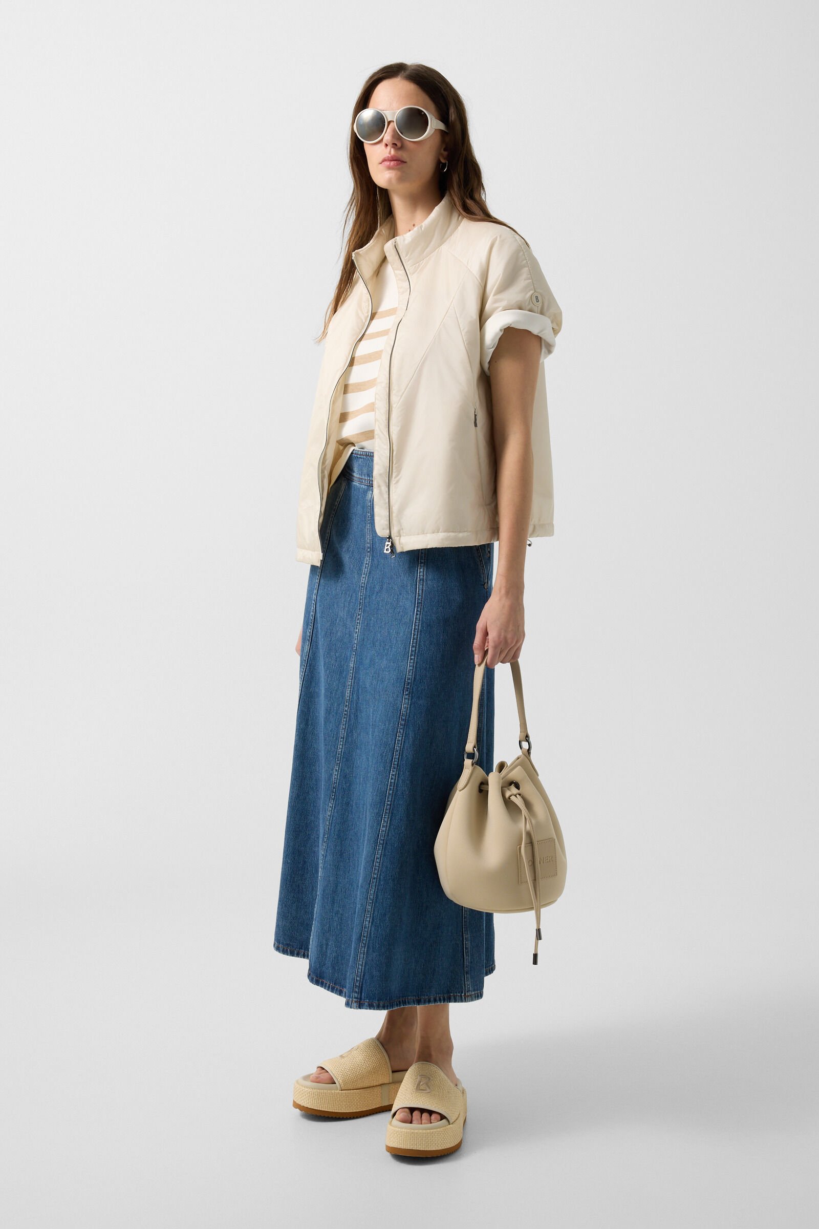 Shirt Stacey Off-White/Hellbraun