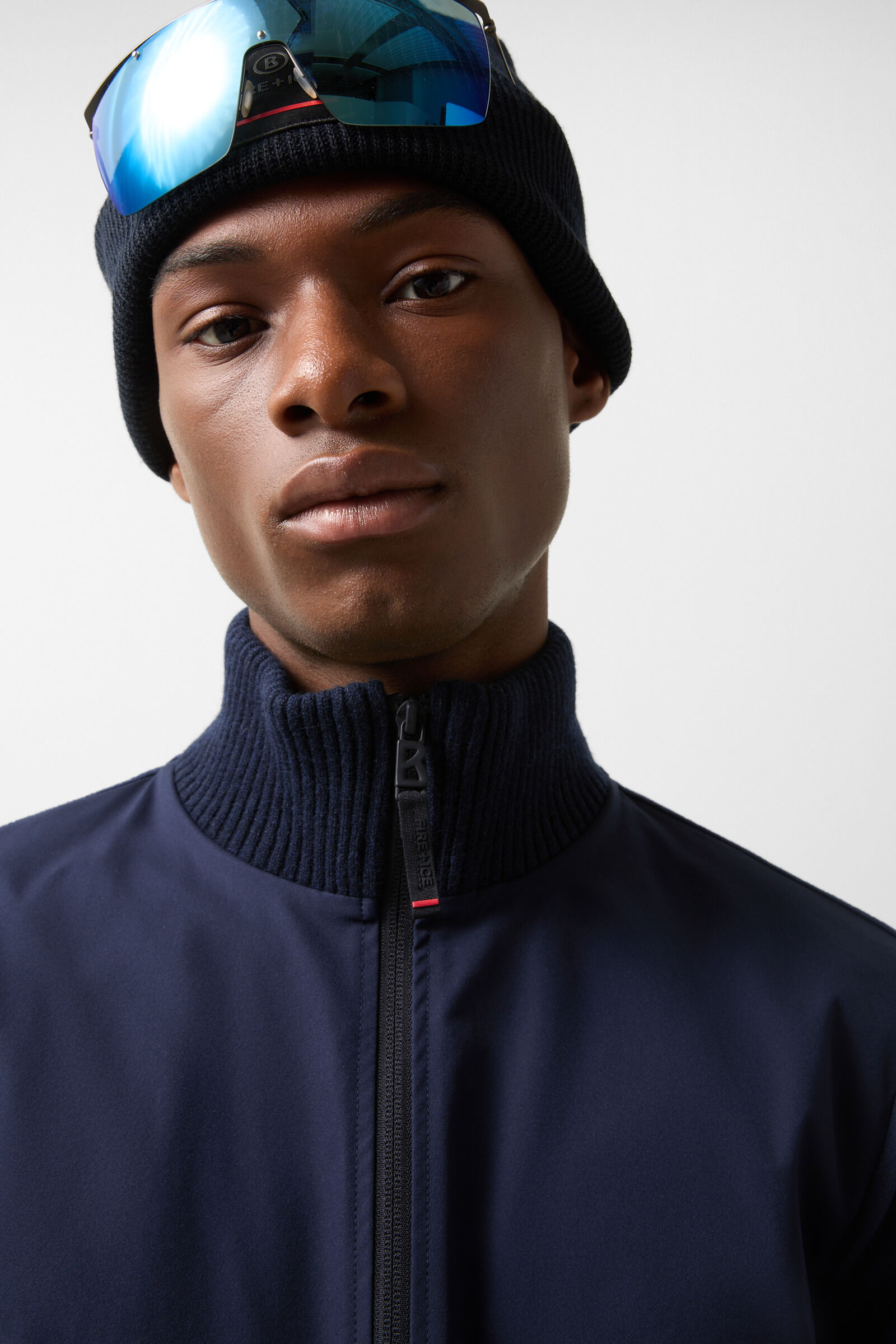 Gefion hybrid fleece jacket Dark blue