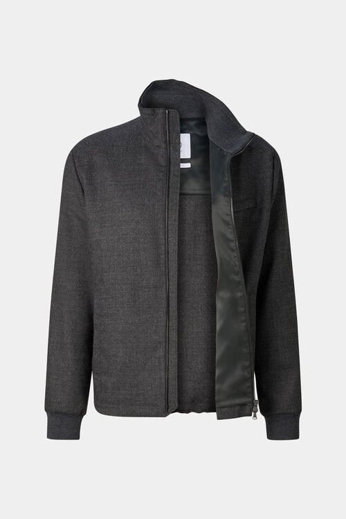 Milan Virgin Wool Blend Jacket Anthracite