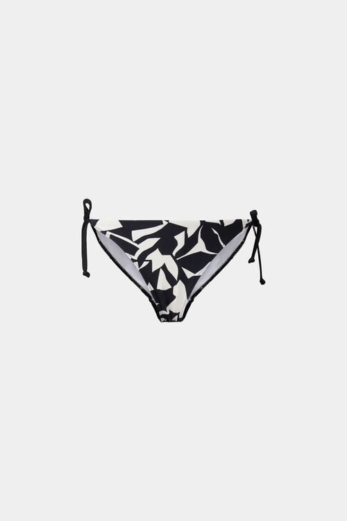 Bikinihose Abiska Schwarz/Weiß