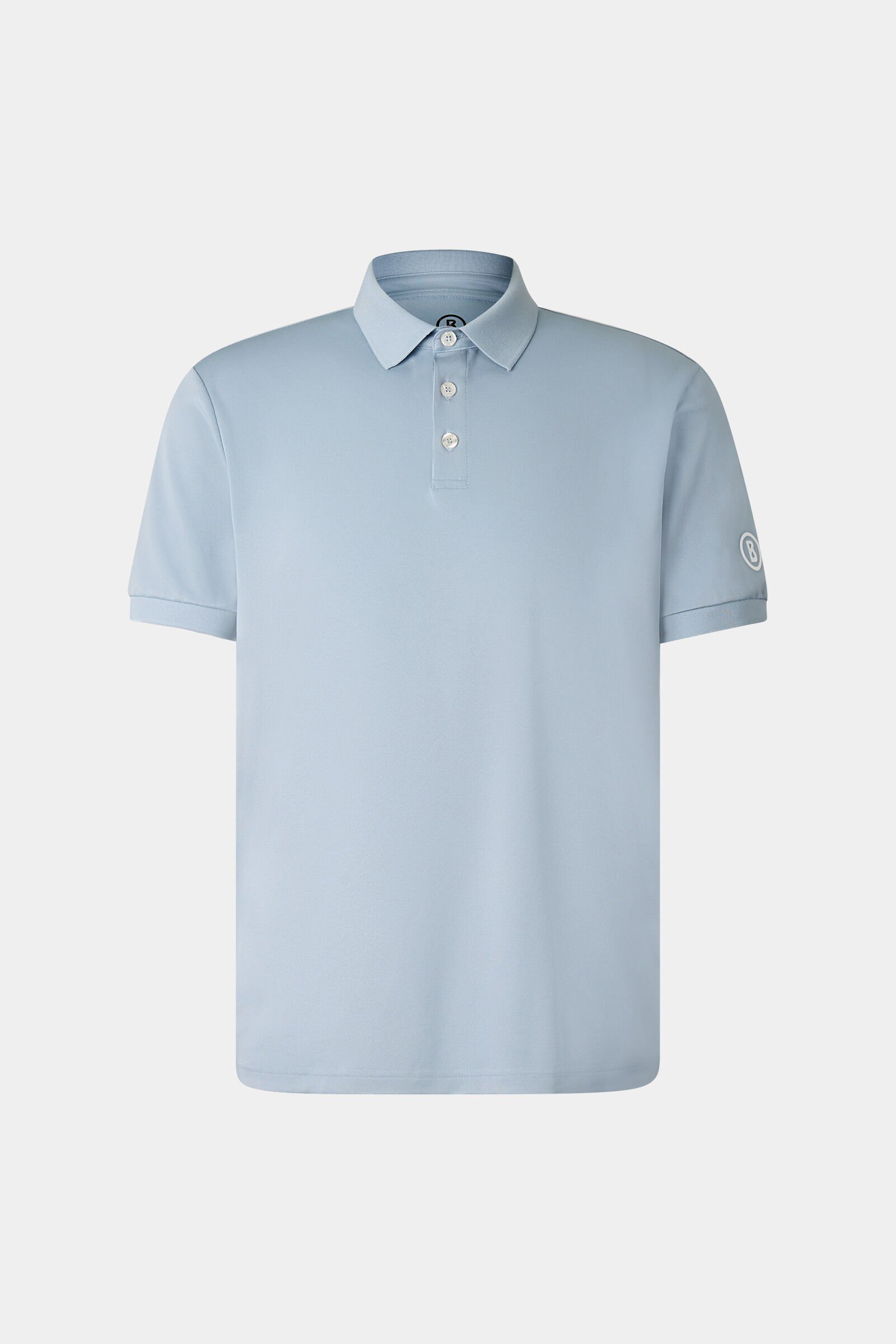 Funktions-Polo-Shirt Daniel Nebelblau