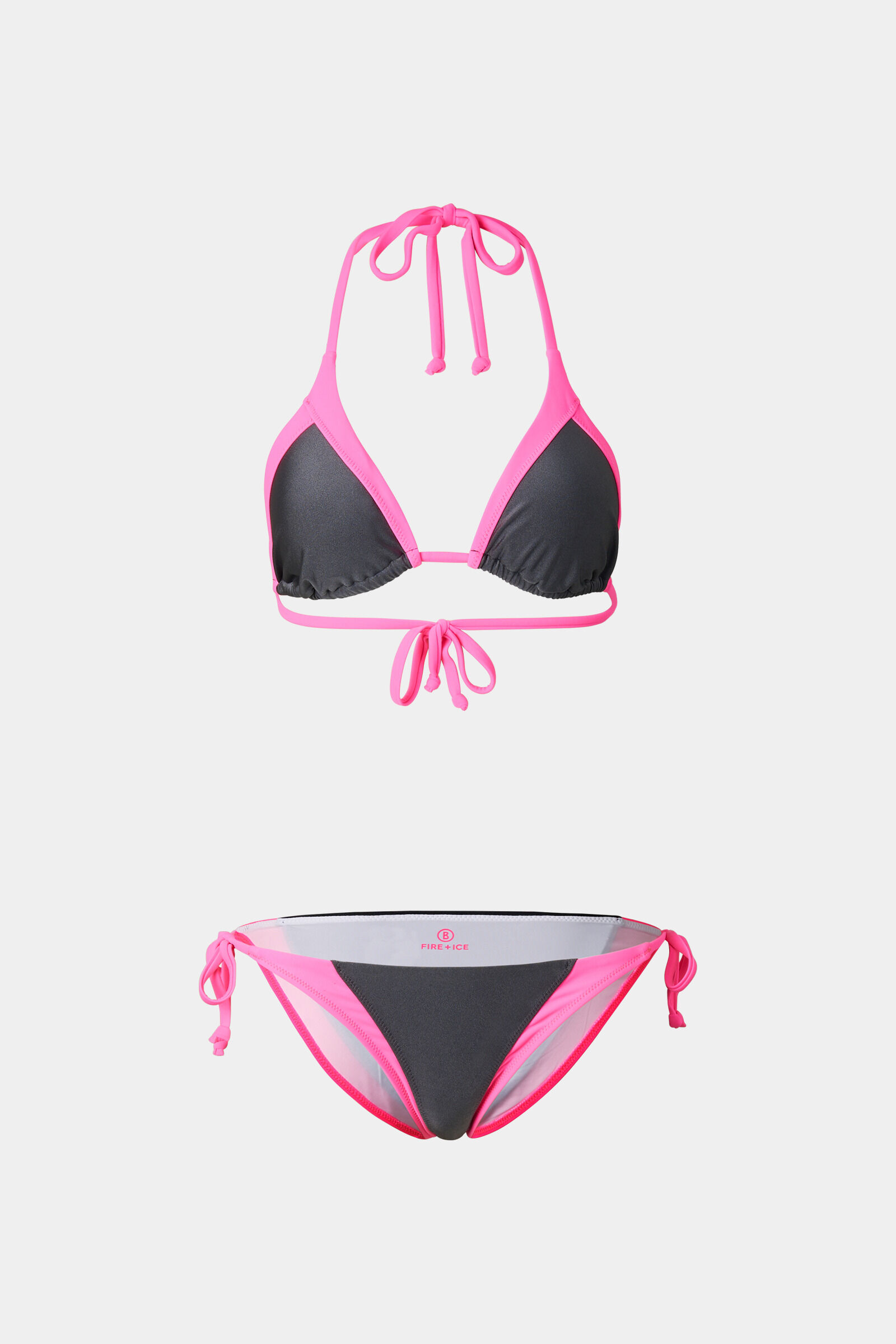 Bikini-Set Baila Anthrazit/Pink