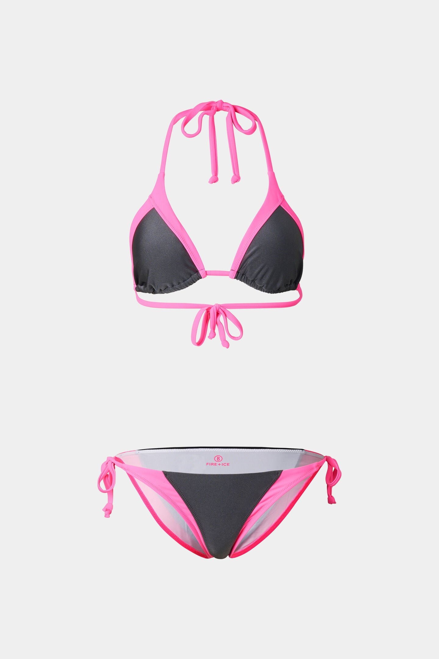 Baila bikini set Anthracite/pink