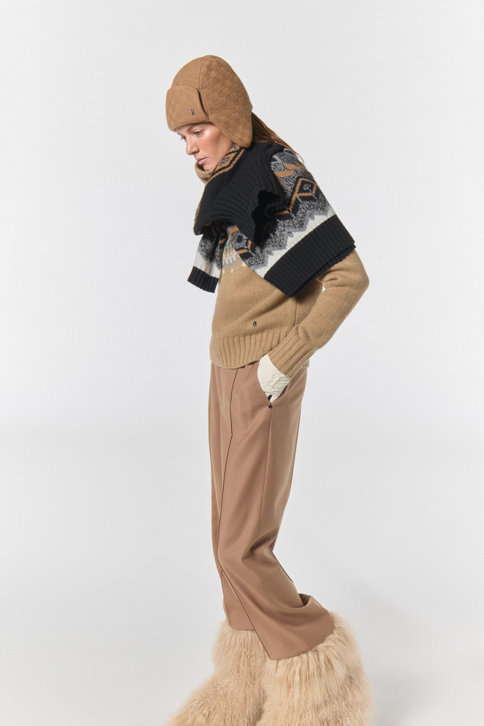 Norwegian jumper Raegan Black/grey/hazel