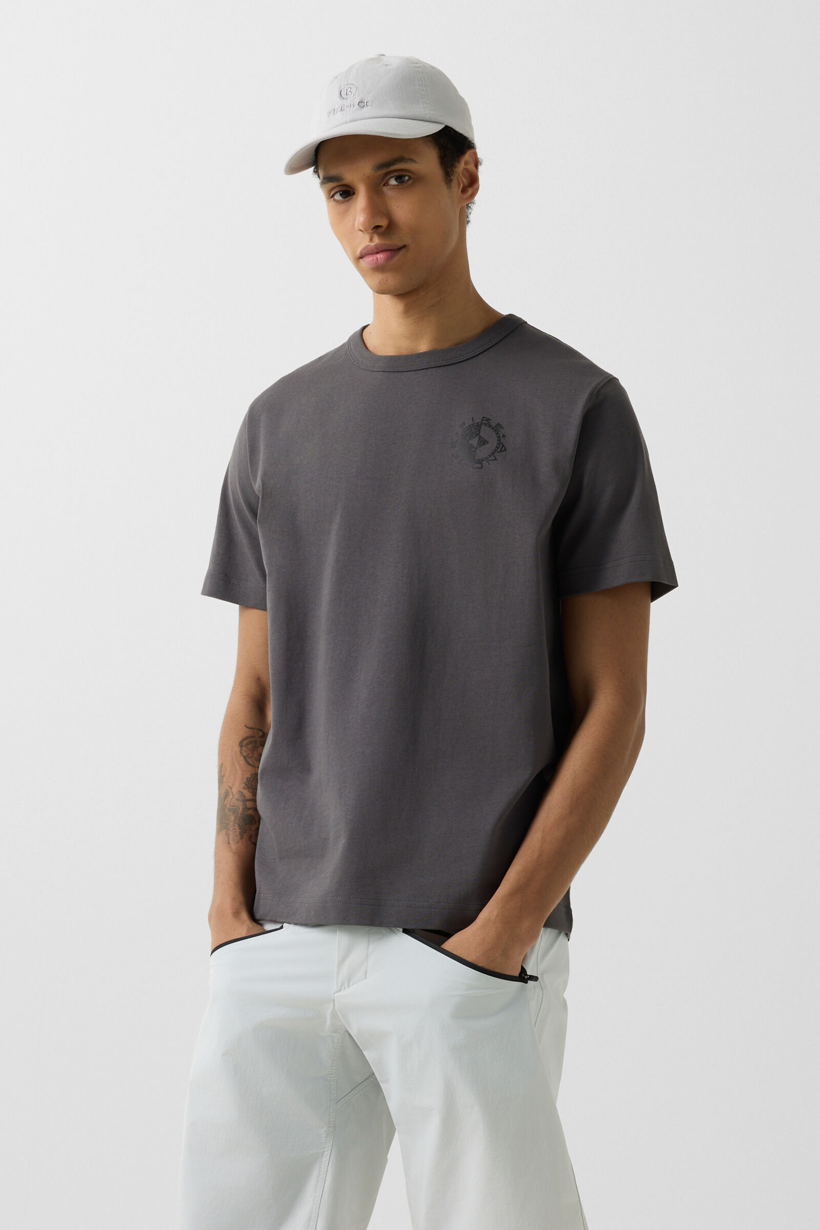 T-Shirt Lino Anthrazit