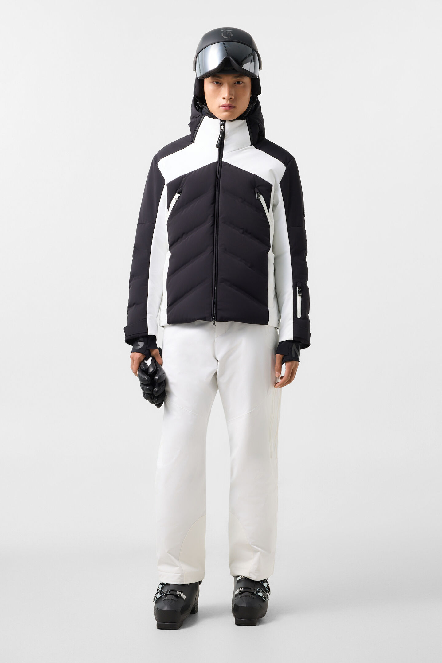 Jervie ski jacket Black and white