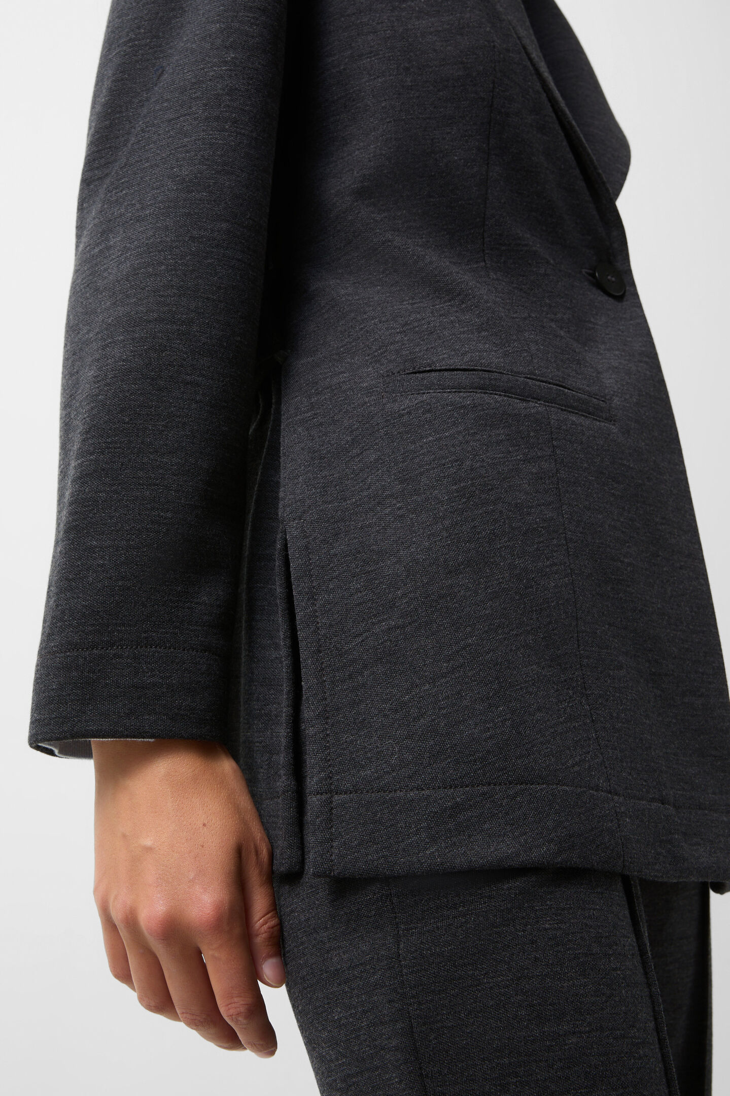 Flanell-Blazer Bonnie Anthrazit