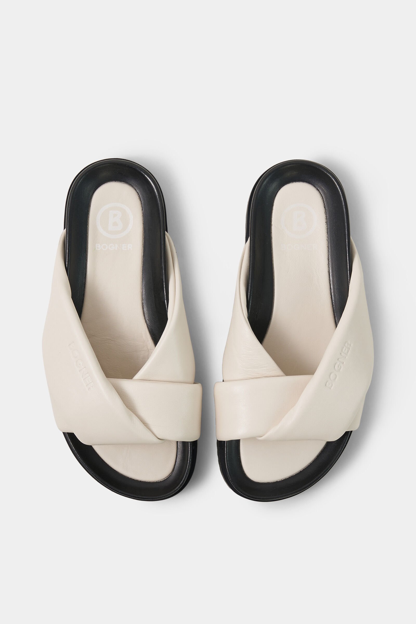 Sandalen Sirolo Creme/Schwarz