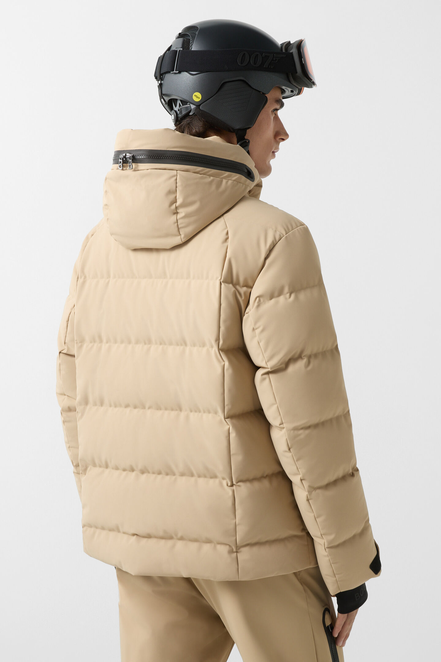 Ski-Daunenjacke Bond Beige/Schwarz