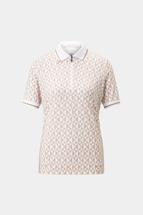 Calista functional short-sleeved top Beige/Off-White