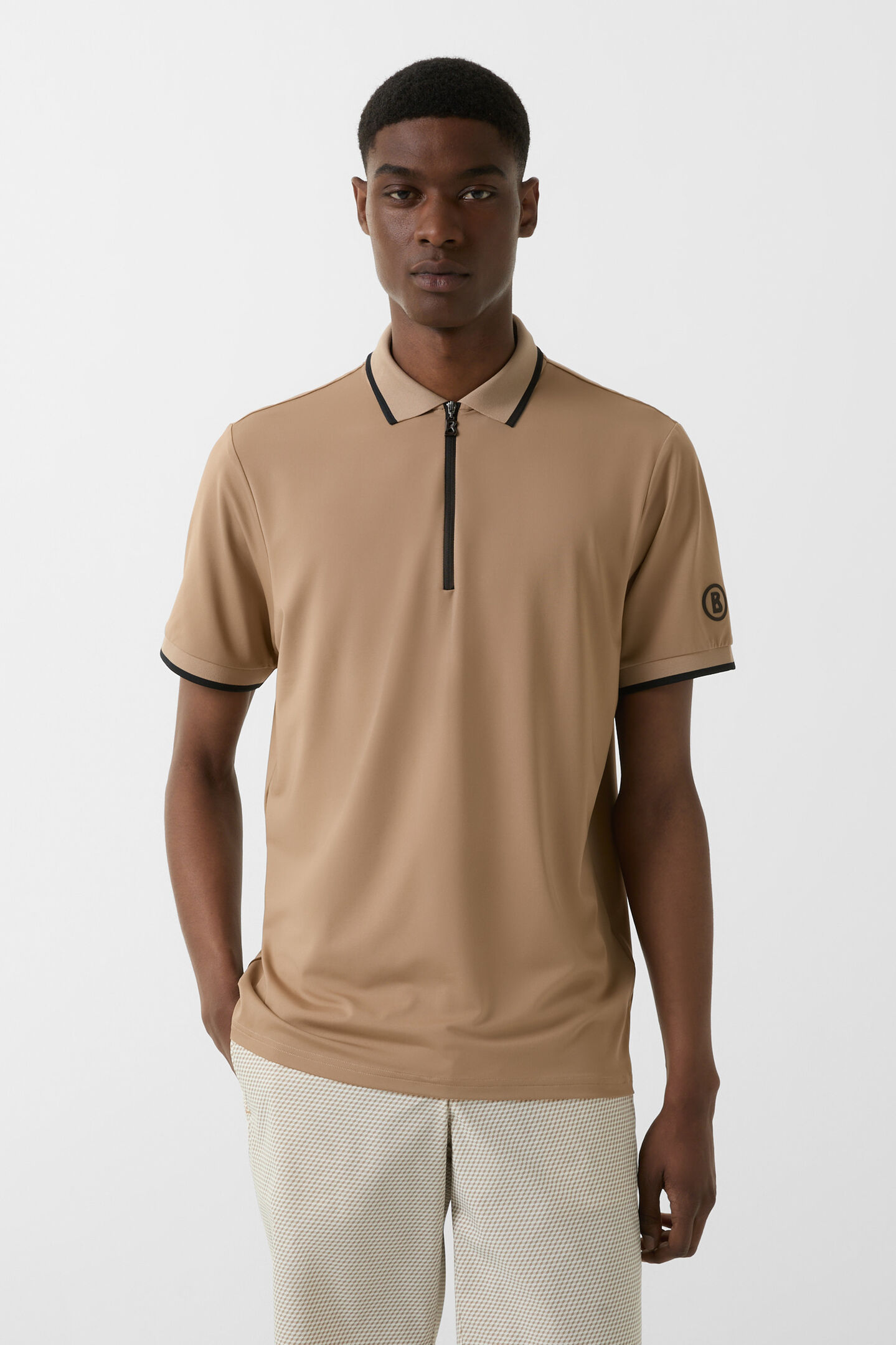 Cody functional short-sleeved top Caramel