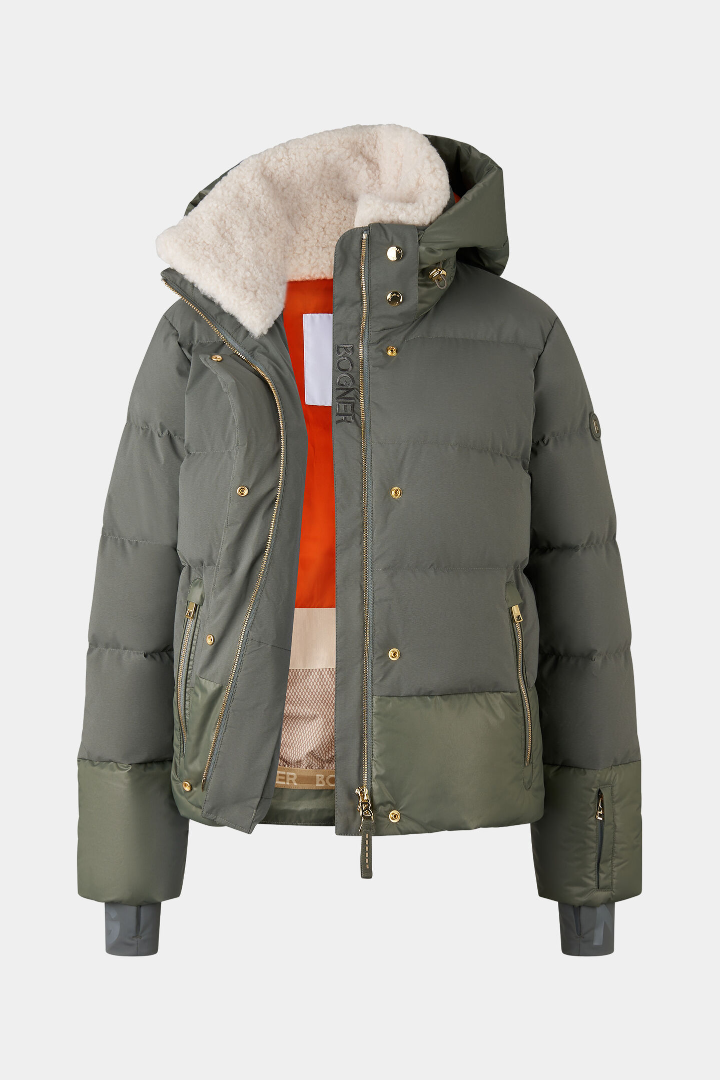 Maja down ski jacket Khaki
