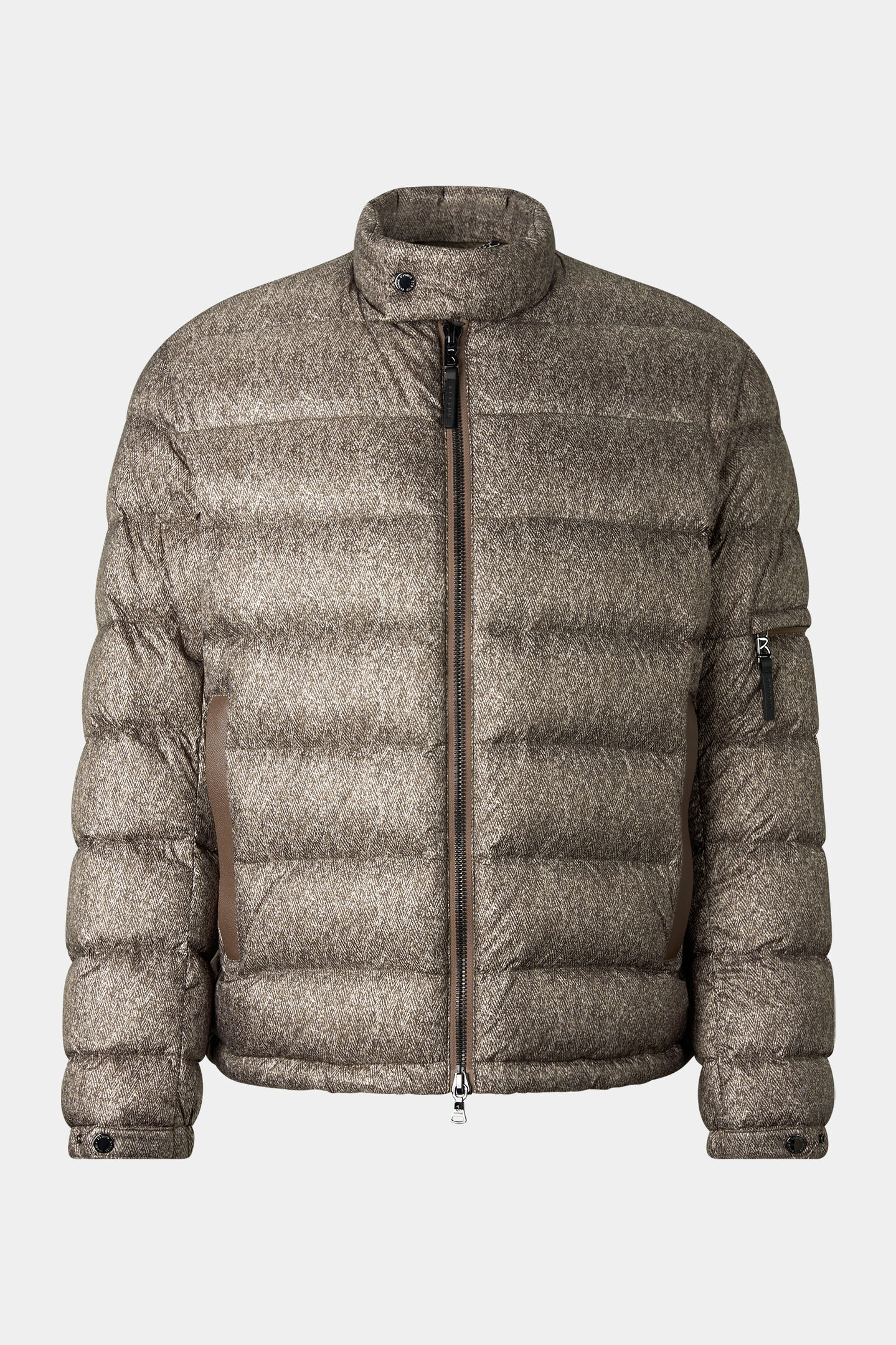 Hugh Down Jacket Brown/Beige