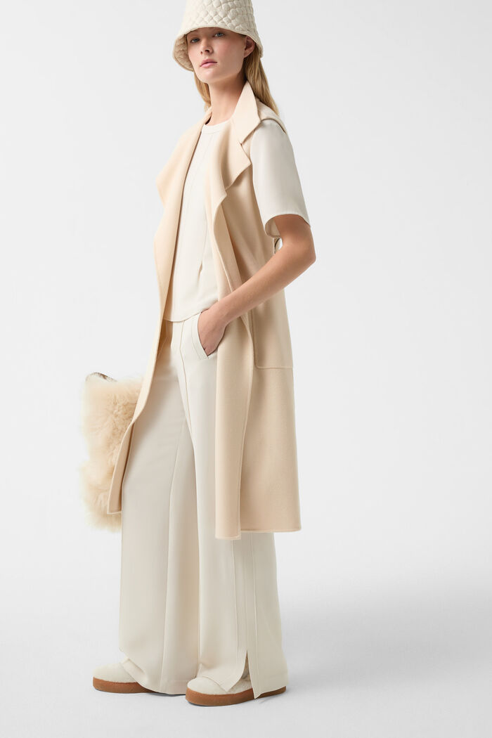 Megan double-face wool waistcoat Cream Megan double-face wool waistcoat Cream