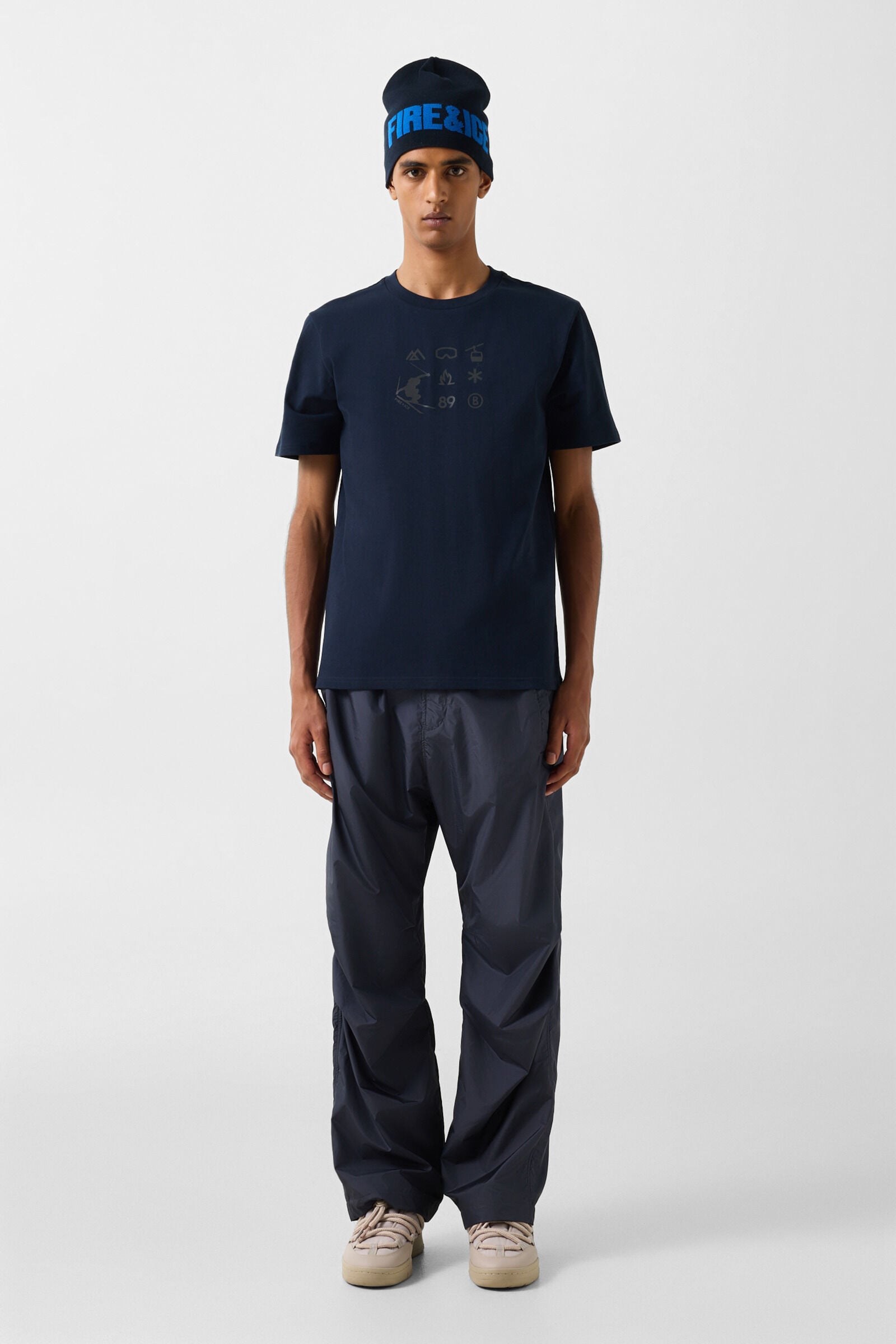 Mick Cotton T-shirt Navy