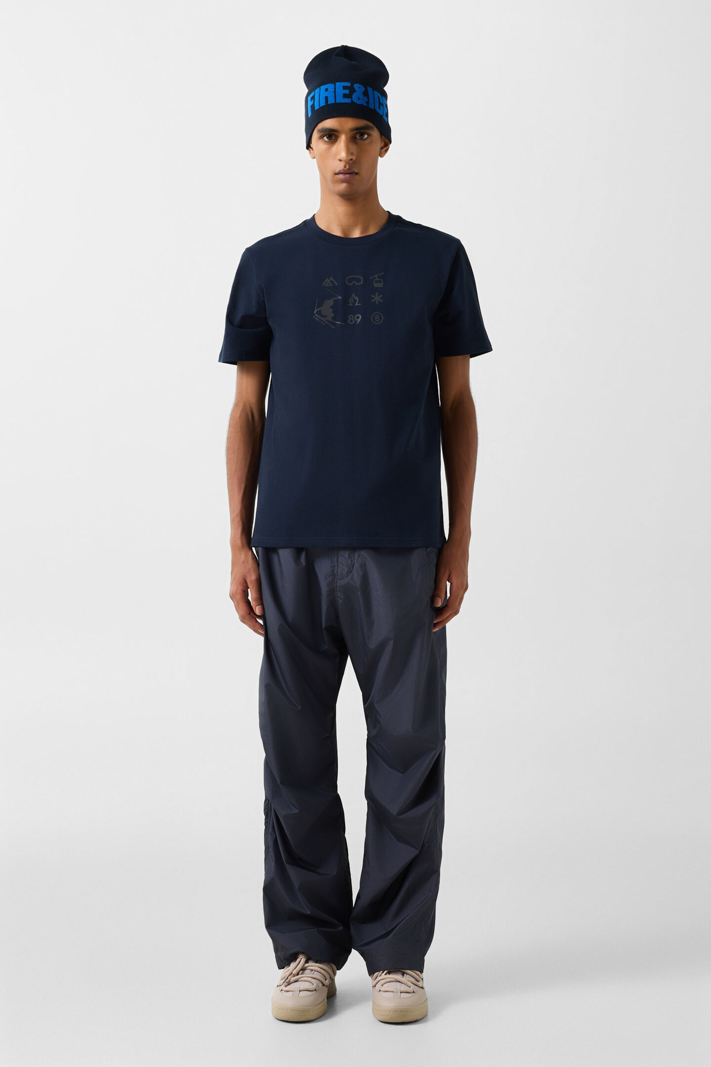 Mick Cotton T-shirt Navy