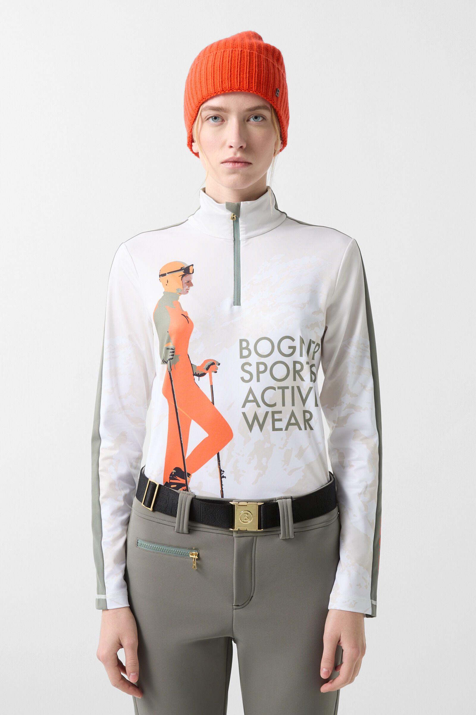 First Layer Julina Off-white/orange/khaki