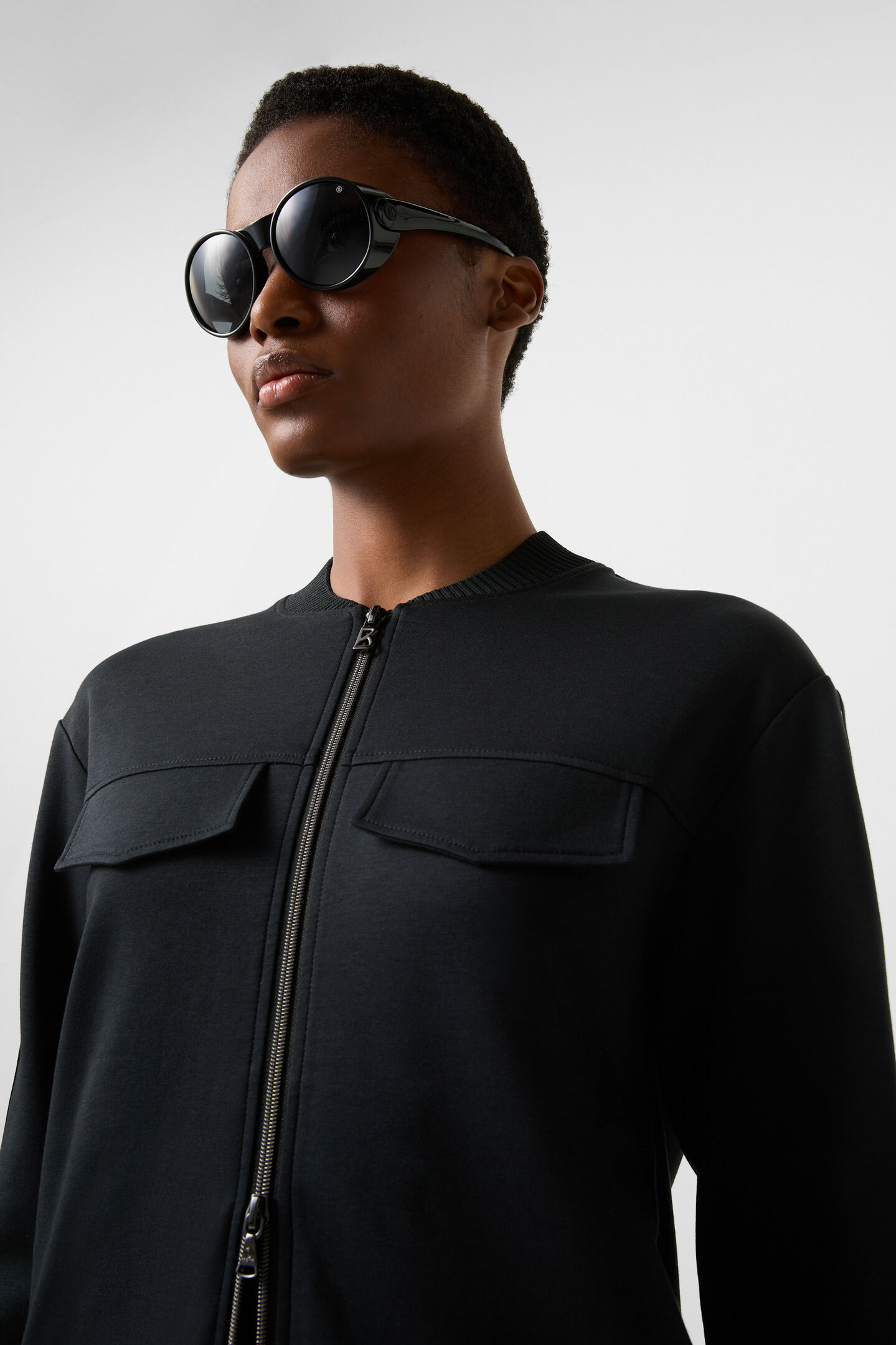 Nika jersey jacket Black