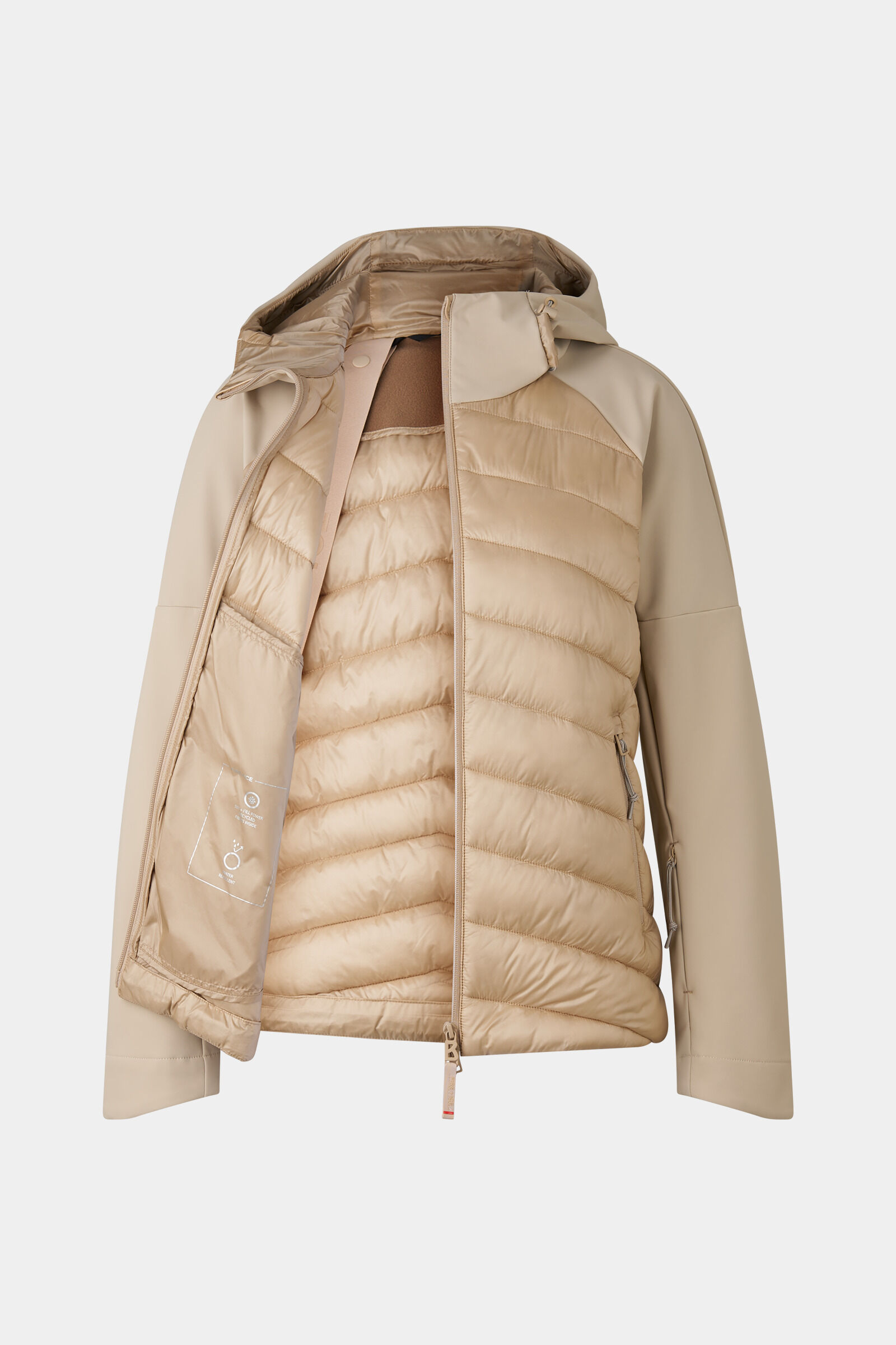 Marian softshell quilted jacket Beige