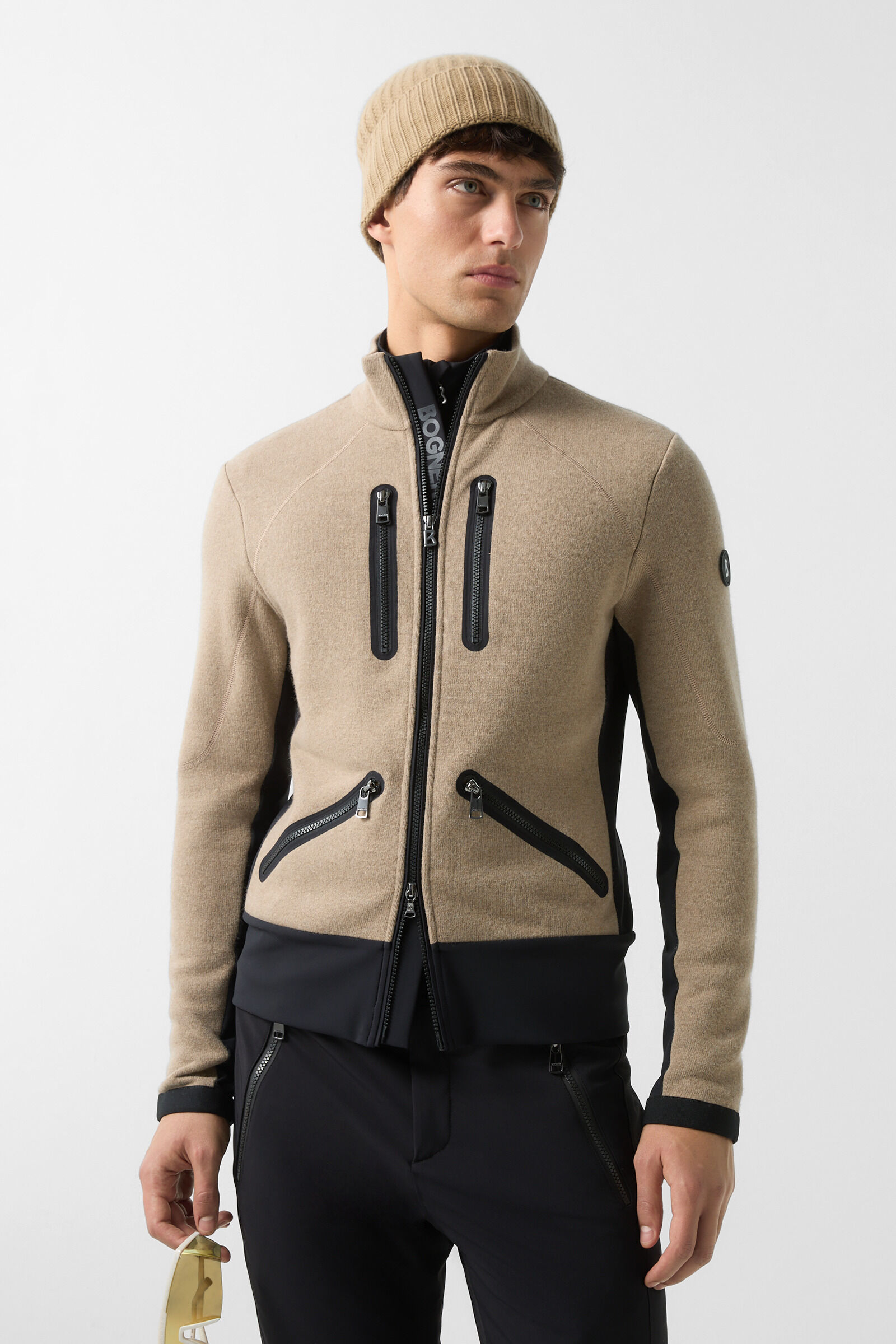 Midlayer Curtis Brown/black