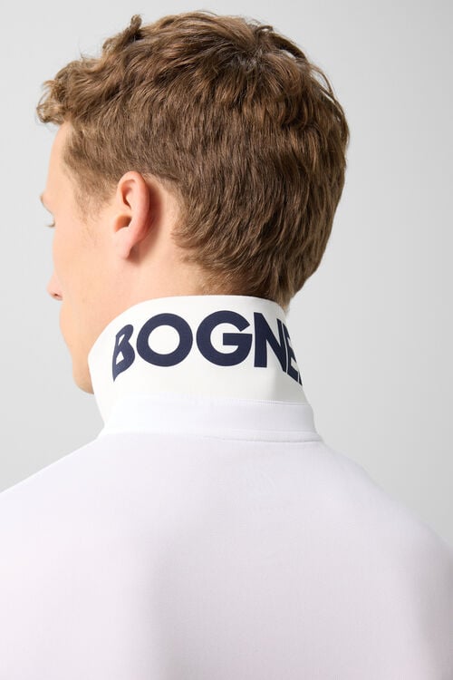 Cuno functional short-sleeved top Navy blue/white