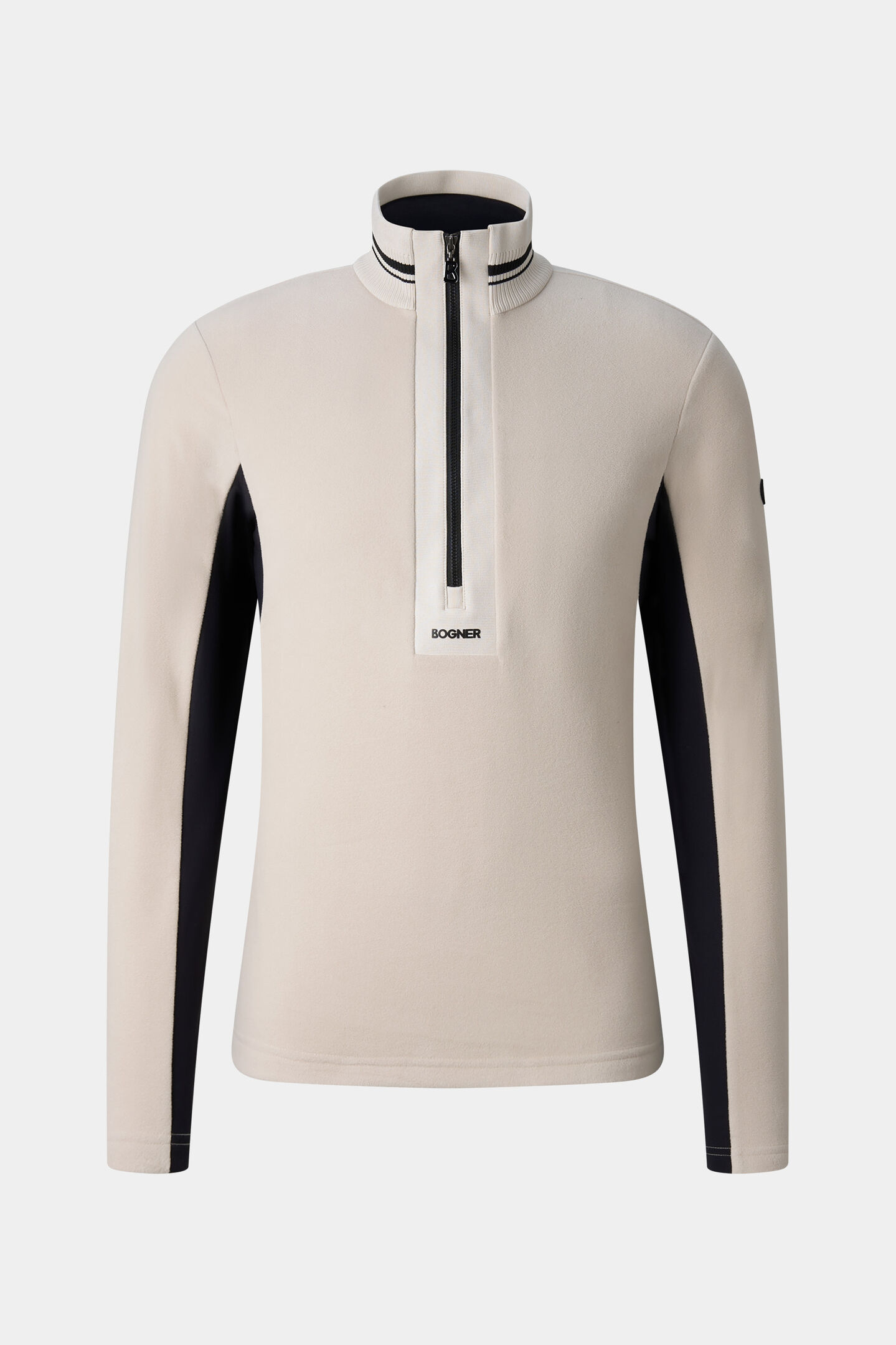 Premi&egrave;re couche en polaire Harvey Beige/Noir