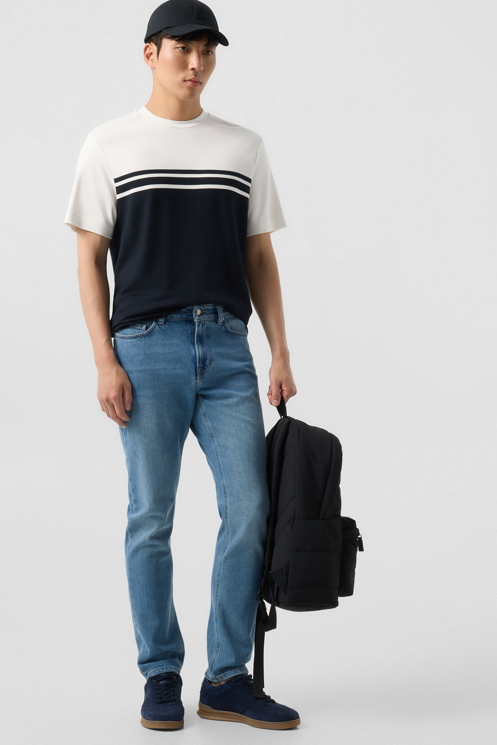 T-shirt Pete Black/cream