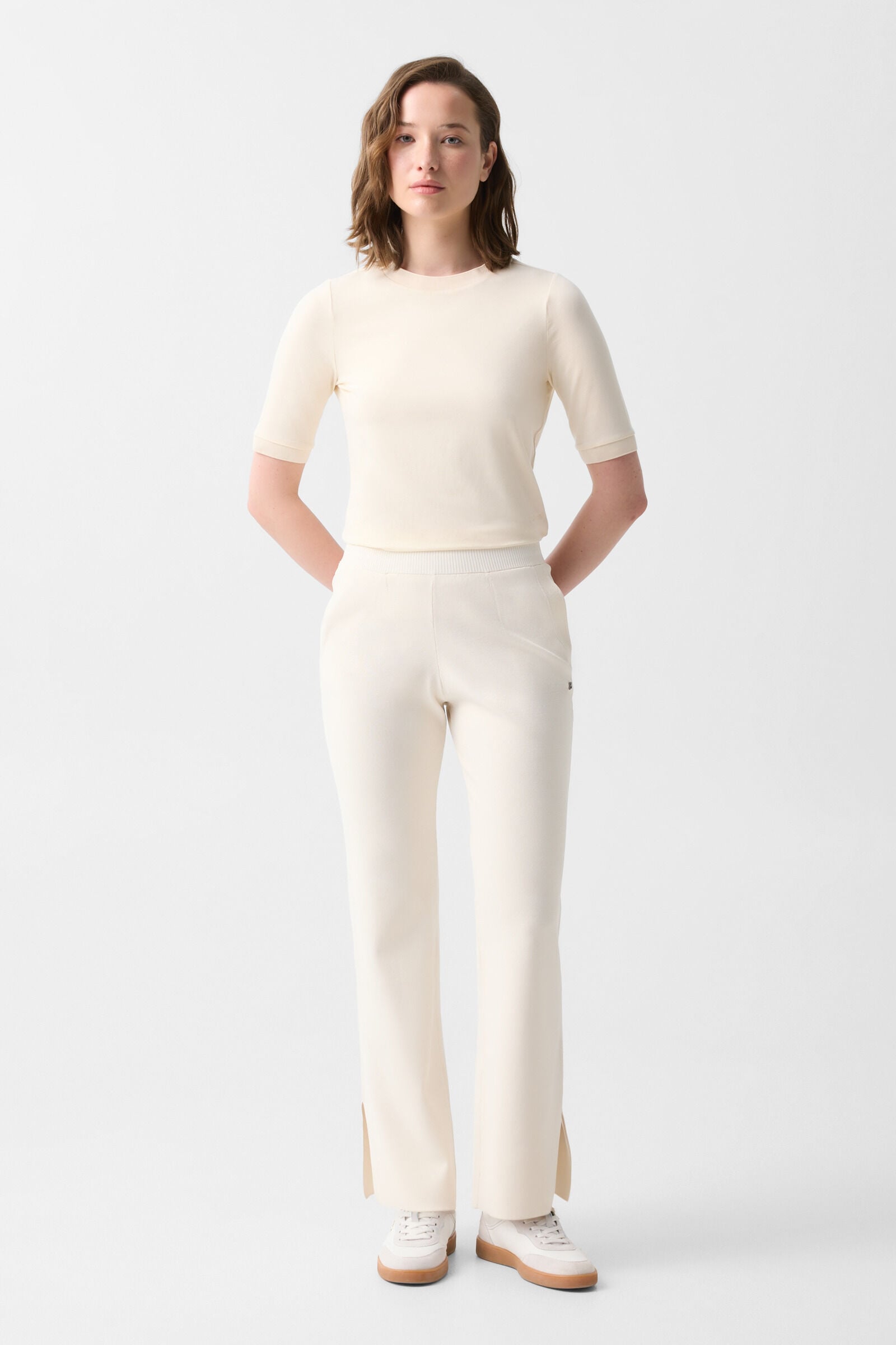 Josie knitted trousers Cream