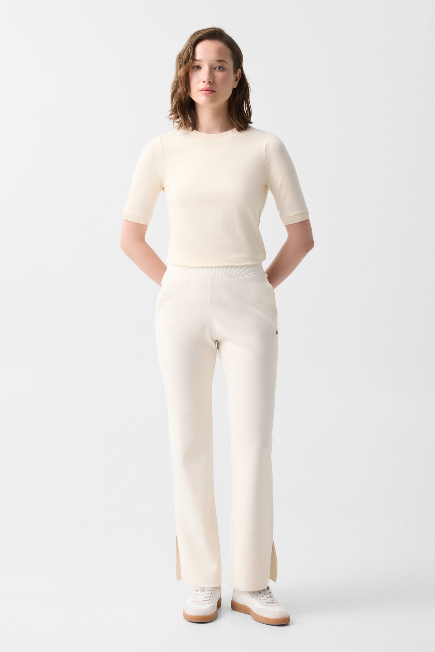Josie knitted trousers Cream