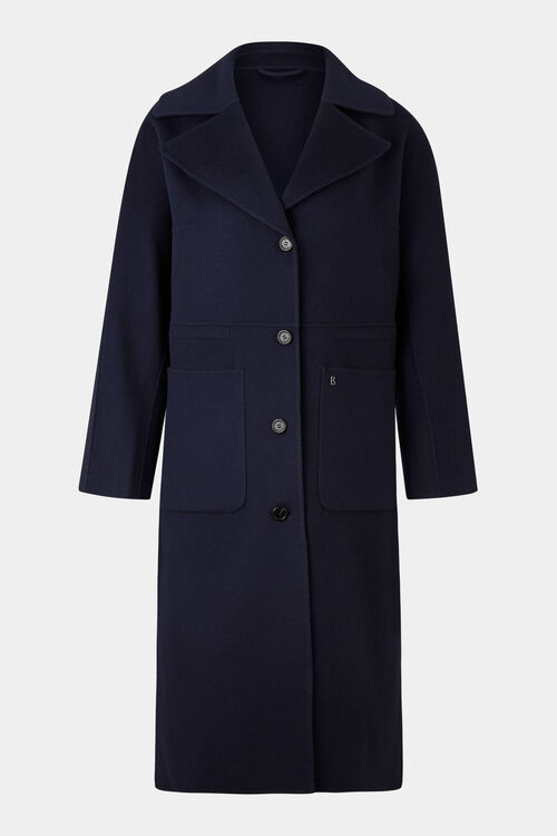 Wollmantel Imani Navy-Blau