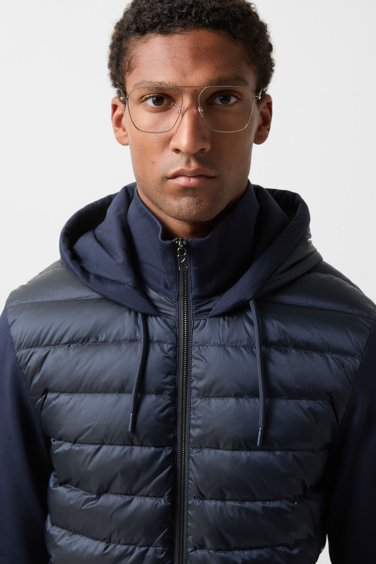 Sven hybrid jersey jacket Navy blue