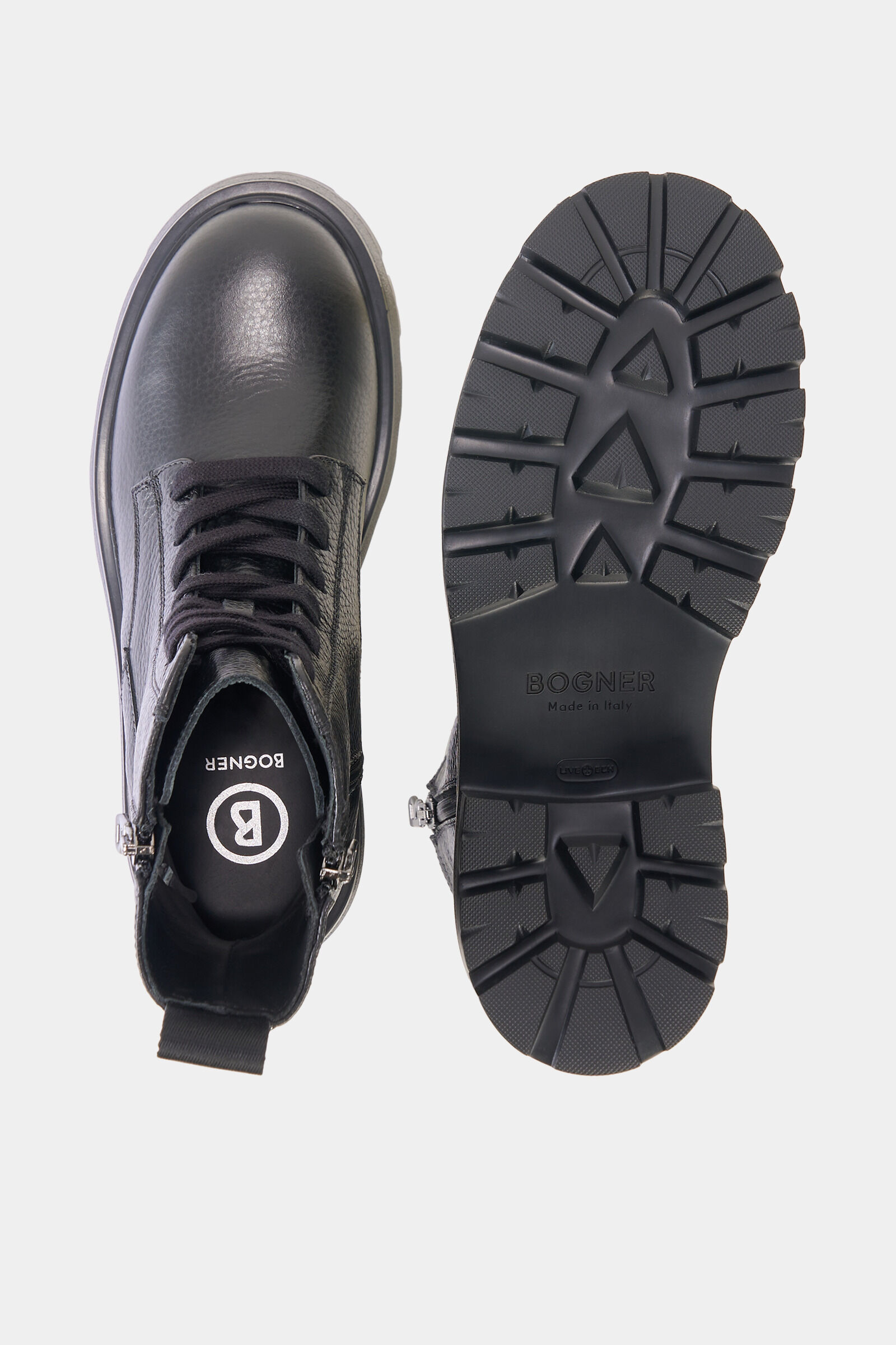 Riga lace-up boots Black
