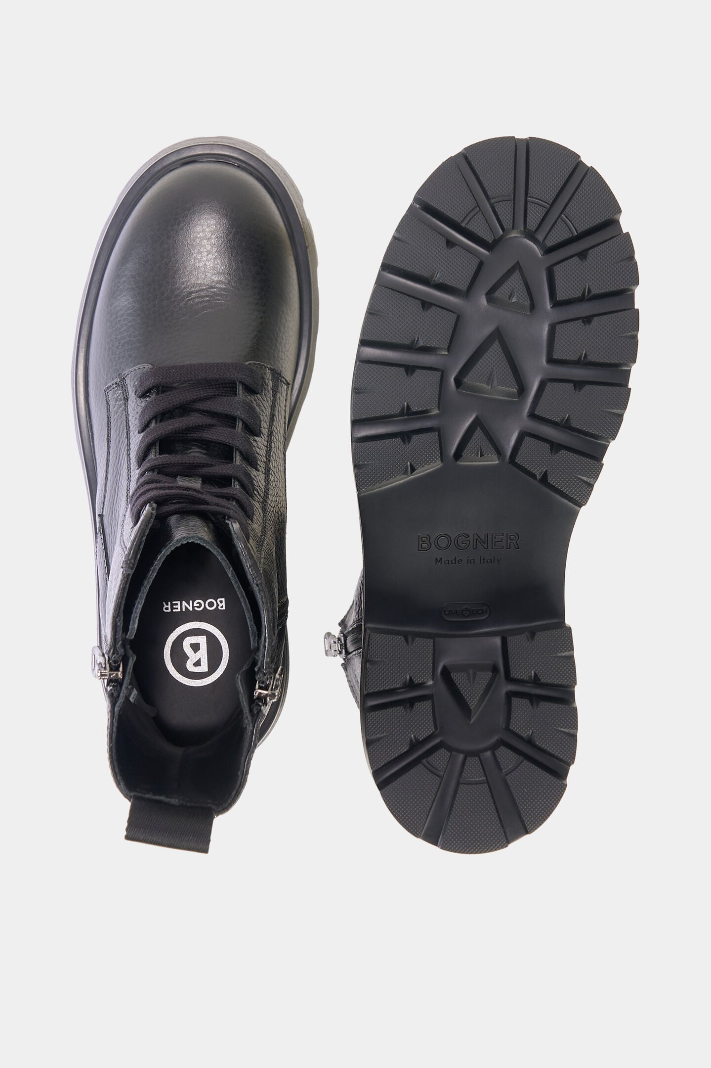 Riga lace-up boots Black