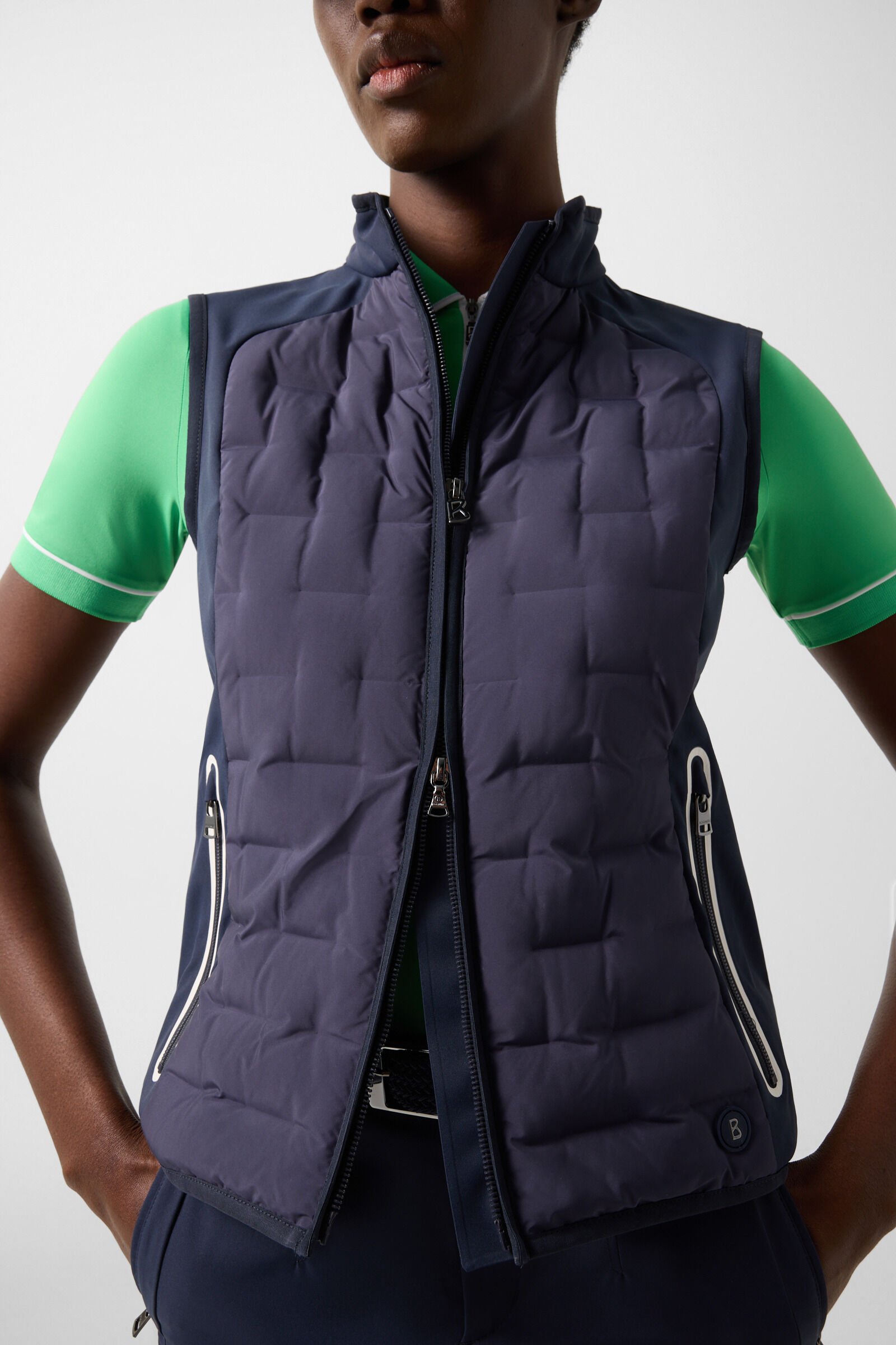 Lina hybrid waistcoat Navy blue