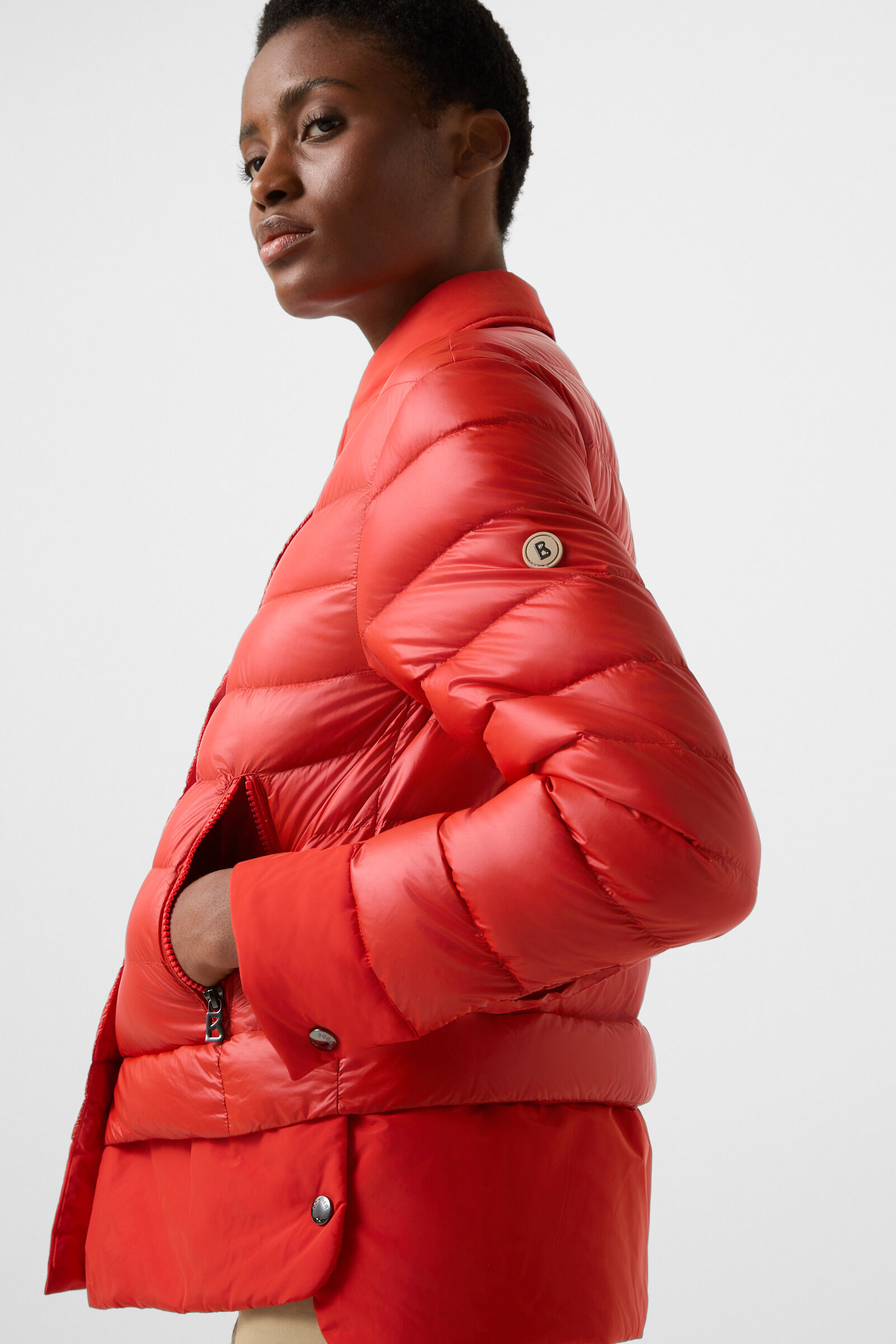 Audrey lightweight down jacket Red
